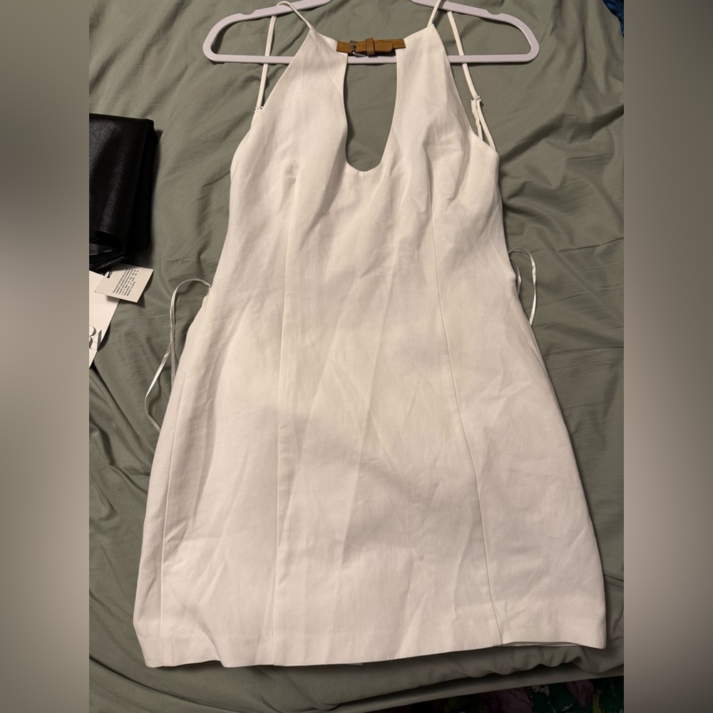 Zara White Backless Dress